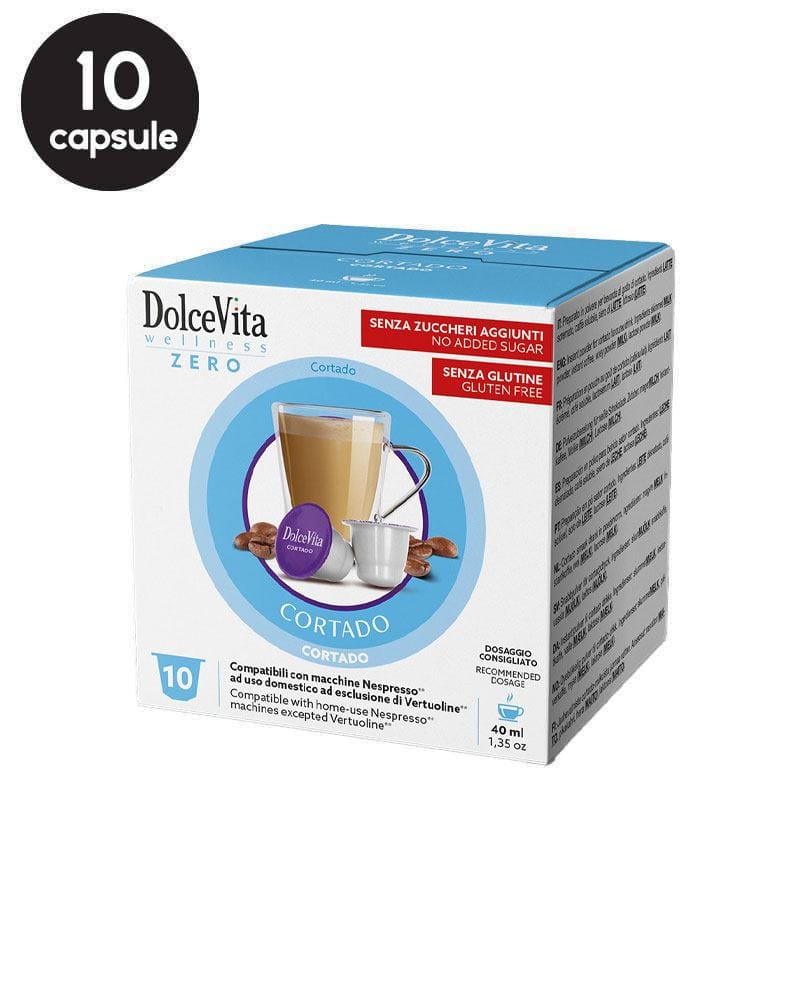 10 Capsule DolceVita Cortado - Compatibile Nespresso 10 Capsule DolceVita Cortado - Compatibile Nespresso
