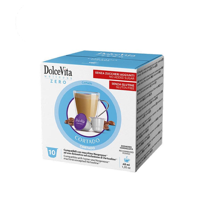 10 Capsule DolceVita Cortado - Compatibile Nespresso 10 Capsule DolceVita Cortado - Compatibile Nespresso