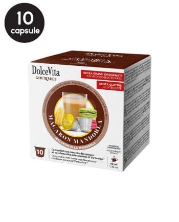 10 Capsule DolceVita Macaron Mandorla - Compatibile Nespresso