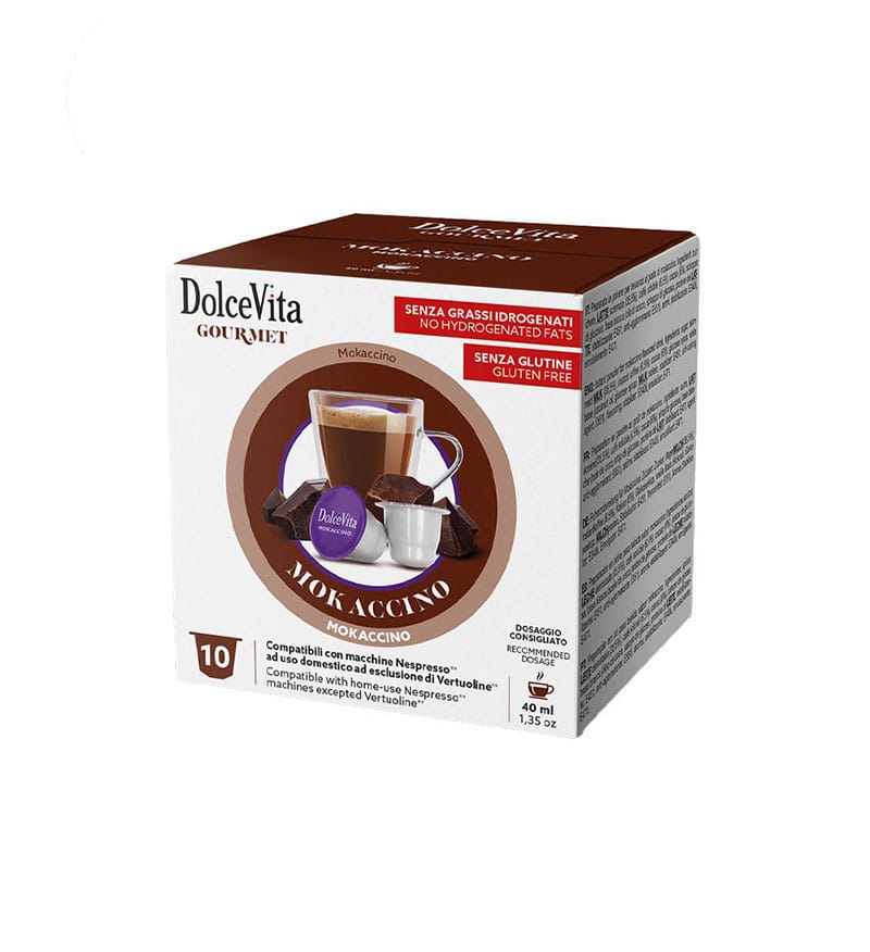 10 Capsule DolceVita Mokaccino - Compatibile Nespresso 10 Capsule DolceVita Mokaccino - Compatibile Nespresso