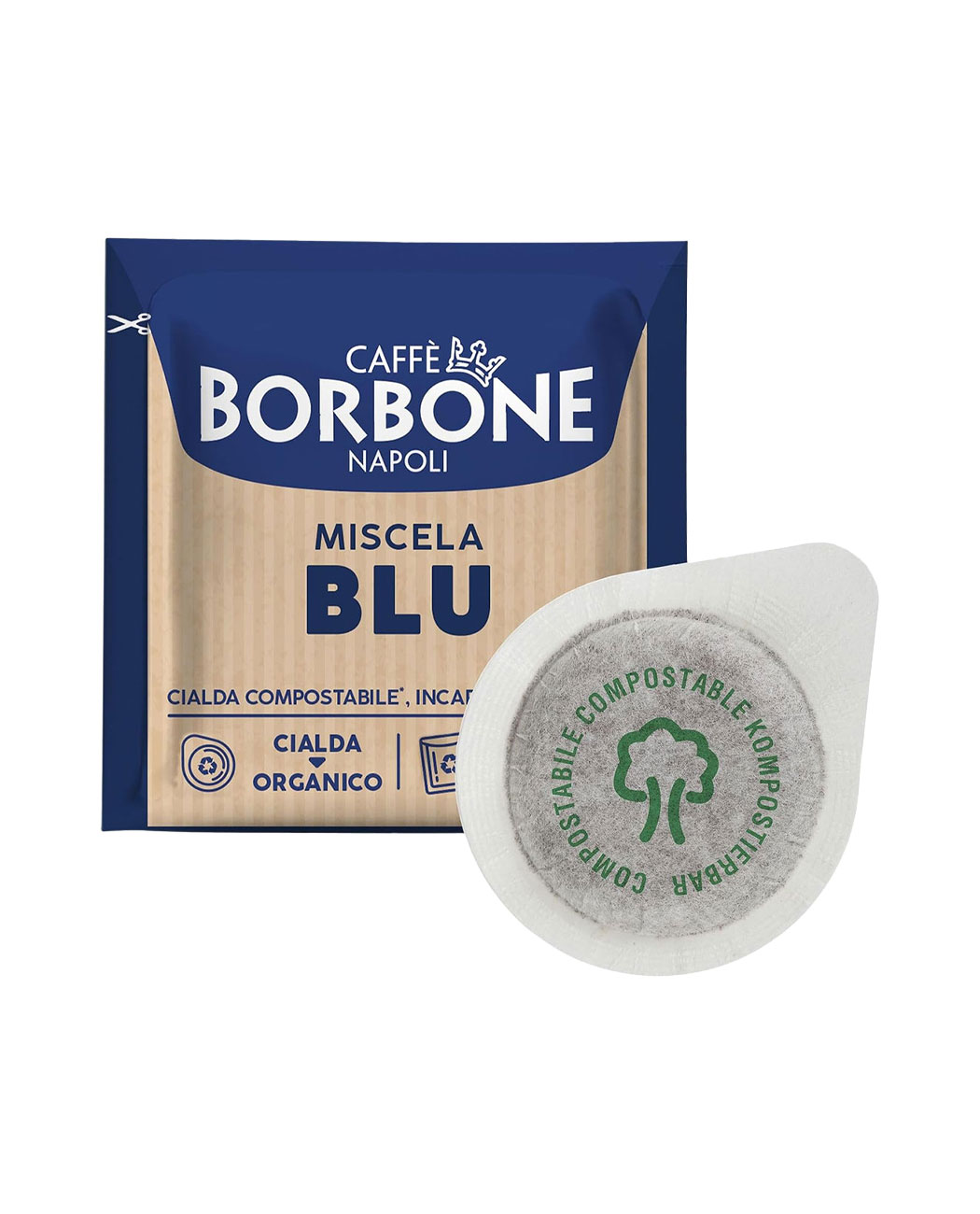 100 Paduri Biodegradabile Borbone Espresso Miscela Blu - Compatibile ESE44 100 Paduri Biodegradabile Borbone Espresso Miscela Blu - Compatibile ESE44, imaginea 3 – Kafferoma
