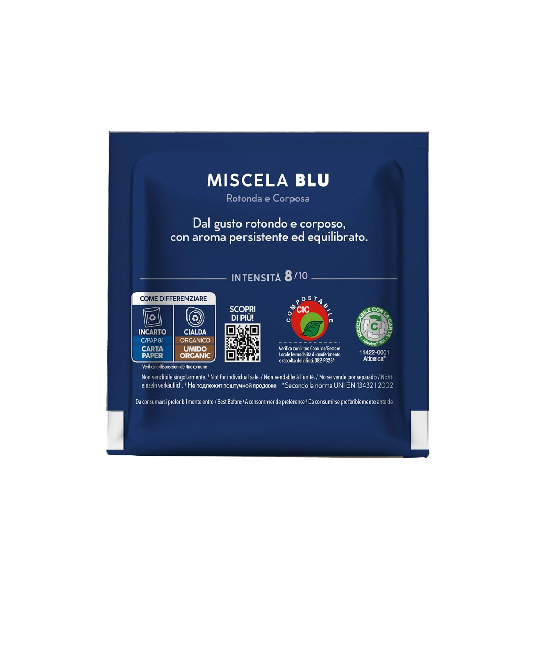100 Paduri Biodegradabile Borbone Espresso Miscela Blu - Compatibile ESE44 100 Paduri Biodegradabile Borbone Espresso Miscela Blu - Compatibile ESE44, imaginea 4 – Kafferoma