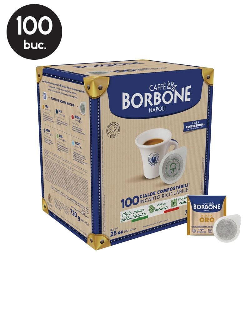 100 Paduri Biodegradabile Borbone Espresso Miscela Oro - Compatibile ESE44 100 Paduri Biodegradabile Borbone Espresso Miscela Oro - Compatibile ESE44