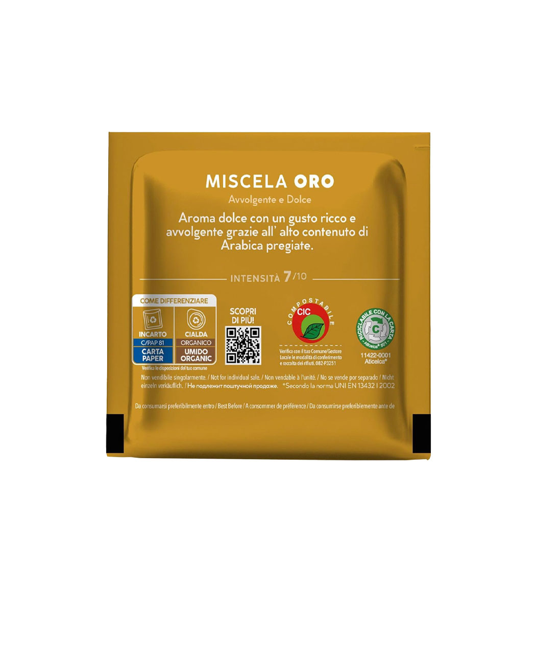 100 Paduri Biodegradabile Borbone Espresso Miscela Oro - Compatibile ESE44 100 Paduri Biodegradabile Borbone Espresso Miscela Oro - Compatibile ESE44, imaginea 6 – Kafferoma
