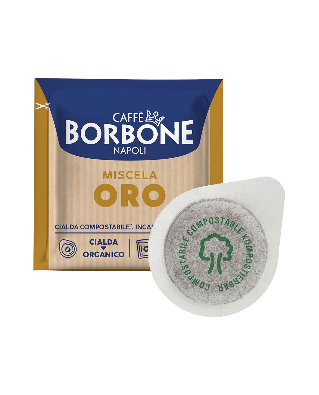 100 Paduri Biodegradabile Borbone Espresso Miscela Oro - Compatibile ESE44 100 Paduri Biodegradabile Borbone Espresso Miscela Oro - Compatibile ESE44, imaginea 5 – Kafferoma