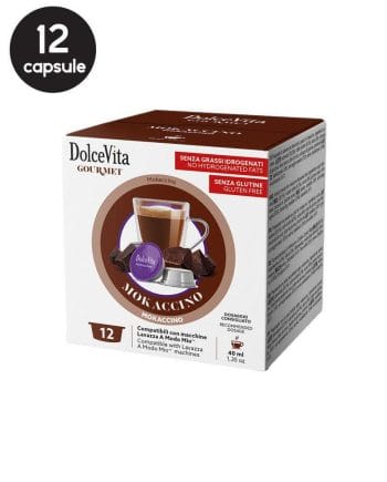 12 Capsule DolceVita Mokaccino - Compatibile A Modo Mio 12 Capsule DolceVita Mokaccino - Compatibile A Modo Mio
