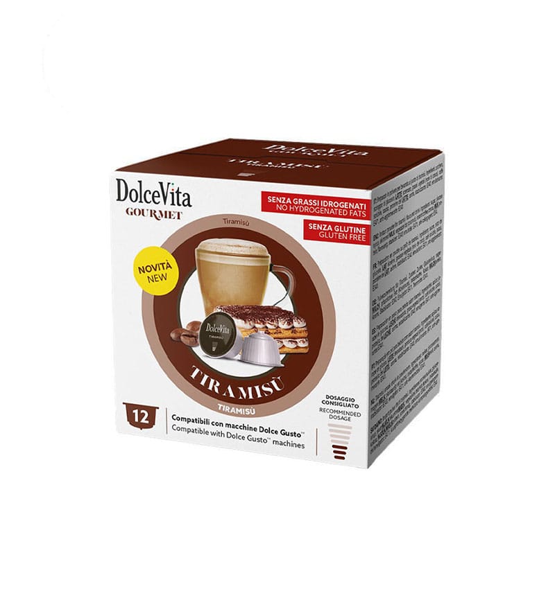 12 Capsule DolceVita Tiramisu - Compatibile Dolce Gusto 12 Capsule DolceVita Tiramisu - Compatibile Dolce Gusto