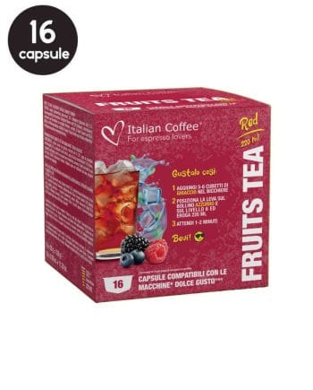16 Capsule Italian Coffee Ceai Fructe - Compatibile Dolce Gusto