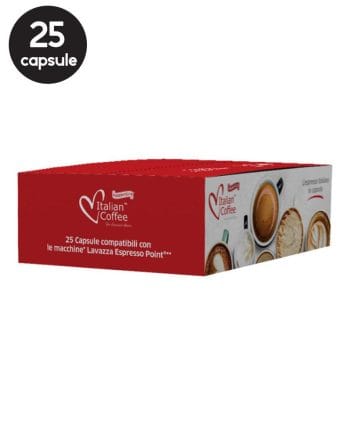 25 Capsule Italian Coffee Mini Nocciola – Compatibile Espresso Point 25 Capsule Italian Coffee Mini Nocciola – Compatibile Espresso Point