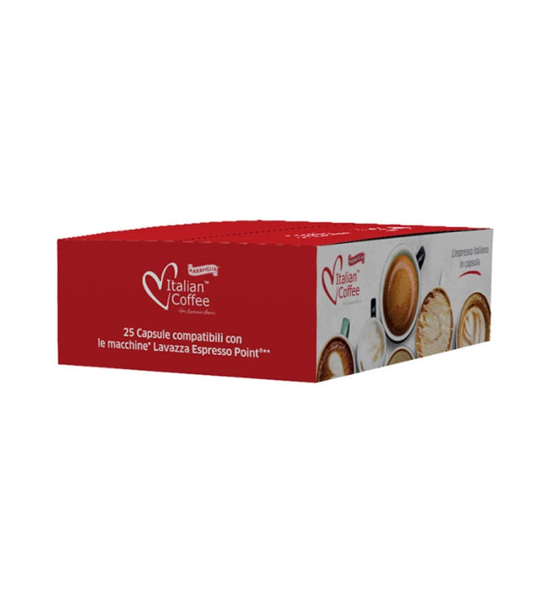 25 Capsule Italian Coffee Mini Nocciola – Compatibile Espresso Point 25 Capsule Italian Coffee Mini Nocciola – Compatibile Espresso Point
