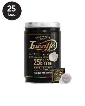 25 Paduri Biodegradabile Lucaffe Mr. Exclusive 100% Arabica - Compatibile ESE44 25 Paduri Biodegradabile Lucaffe Mr. Exclusive 100% Arabica - Compatibile ESE44