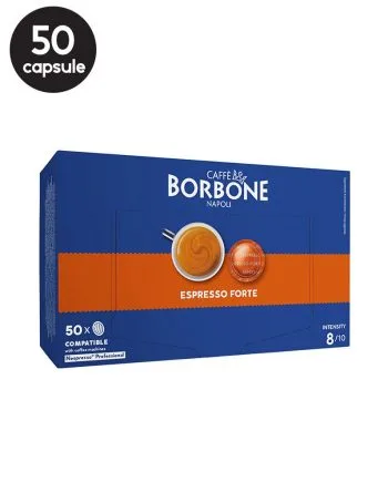 50 Capsule Cafe Borbone Espresso Forte - Compatibile Nespresso Professional 50 Capsule Cafe Borbone Espresso Forte - Compatibile Nespresso Professional