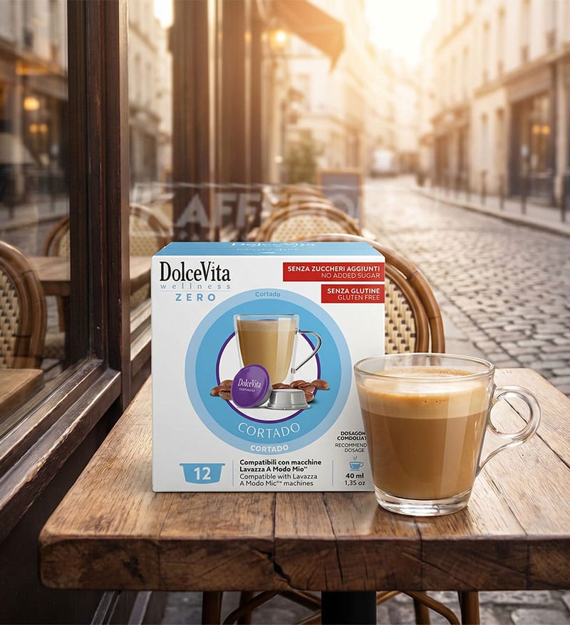 12 Capsule DolceVita Cortado - Compatibile A Modo Mio 12 Capsule DolceVita Cortado - Compatibile A Modo Mio