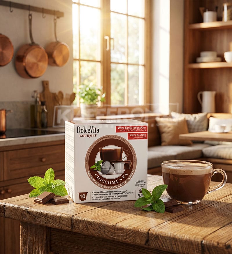 10 Capsule DolceVita Cioccomenta - Compatibile Nespresso 10 Capsule DolceVita Cioccomenta - Compatibile Nespresso