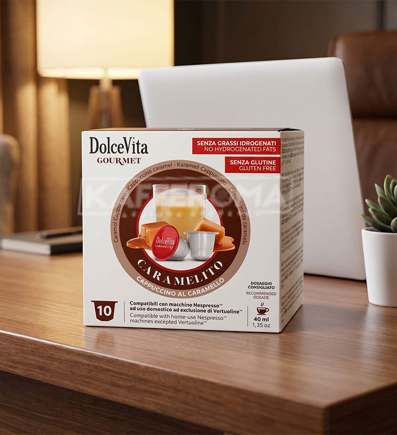 10 Capsule DolceVita Caramelito - Compatibile Nespresso 10 Capsule DolceVita Caramelito - Compatibile Nespresso