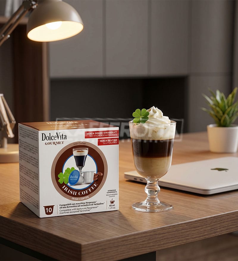 10 Capsule DolceVita Irish Coffee - Compatibile Nespresso 10 Capsule DolceVita Irish Coffee - Compatibile Nespresso
