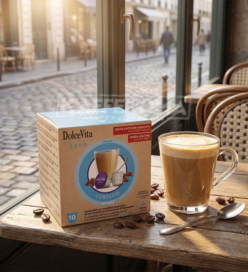 10 Capsule DolceVita Cortado - Compatibile Nespresso 10 Capsule DolceVita Cortado - Compatibile Nespresso