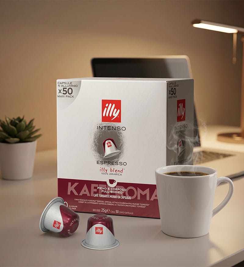 50 Capsule Illy Espresso Intenso - Compatibile Nespresso 50 Capsule Illy Espresso Intenso - Compatibile Nespresso
