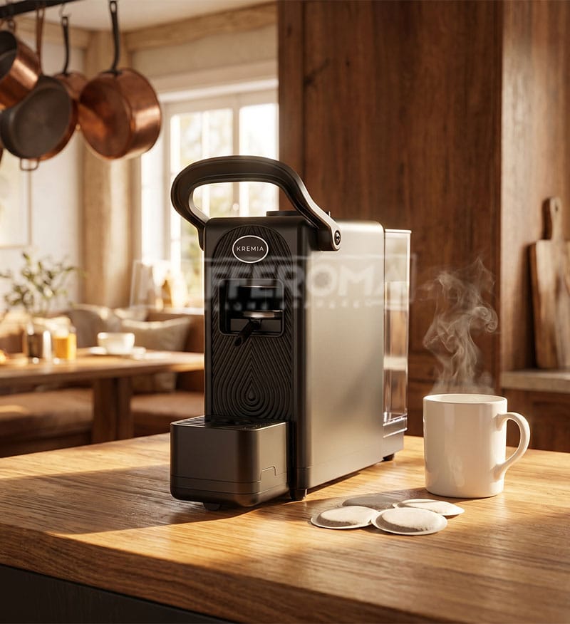 Espressor cu Paduri Ese44 Lollo Kremia Nera Espressor cu Paduri Ese44 Lollo Kremia Nera