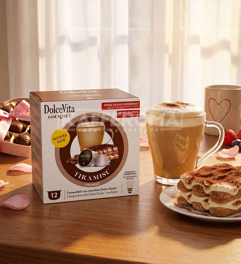 12 Capsule DolceVita Tiramisu - Compatibile Dolce Gusto 12 Capsule DolceVita Tiramisu - Compatibile Dolce Gusto