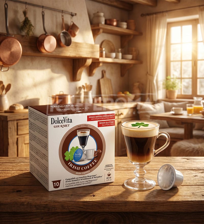 10 Capsule DolceVita Irish Coffee - Compatibile Nespresso 10 Capsule DolceVita Irish Coffee - Compatibile Nespresso