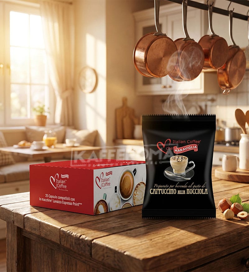 25 Capsule Italian Coffee Mini Nocciola – Compatibile Espresso Point 25 Capsule Italian Coffee Mini Nocciola – Compatibile Espresso Point