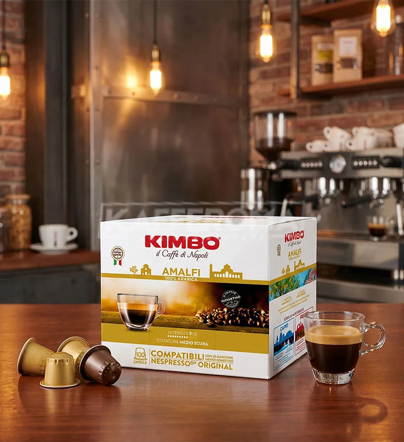 100 Capsule Kimbo Amalfi - Compatibile Nespresso