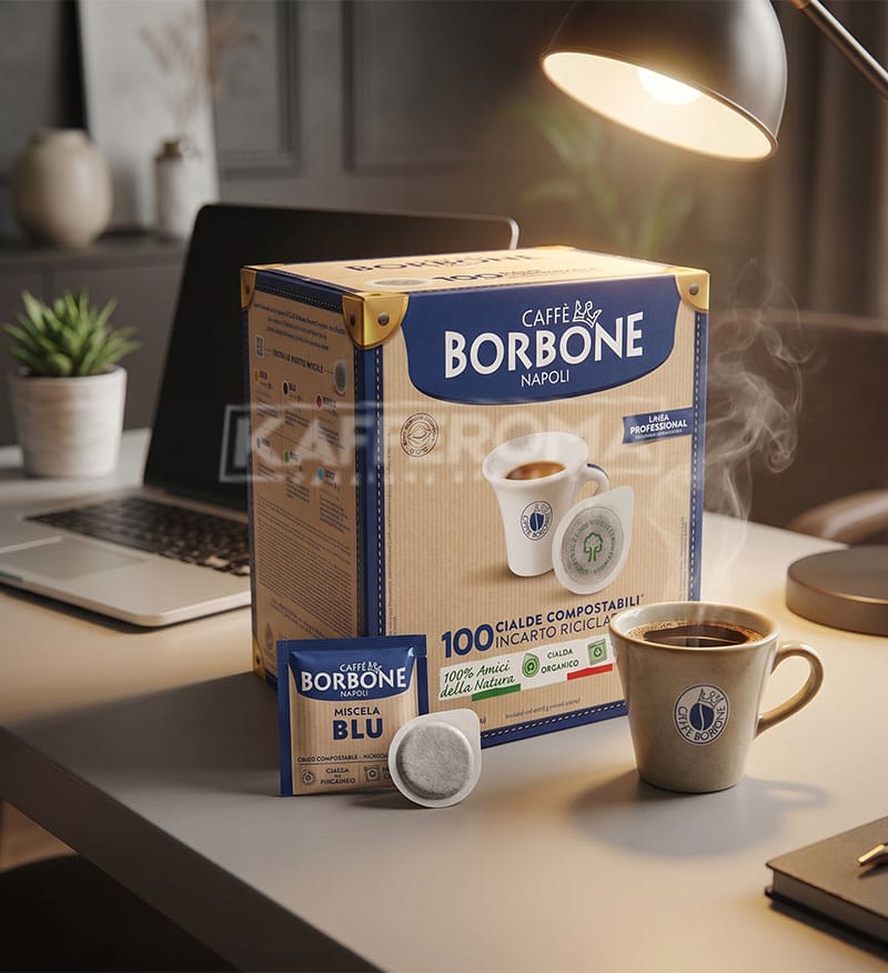 100 Paduri Biodegradabile Borbone Espresso Miscela Blu - Compatibile ESE44 100 Paduri Biodegradabile Borbone Espresso Miscela Blu - Compatibile ESE44