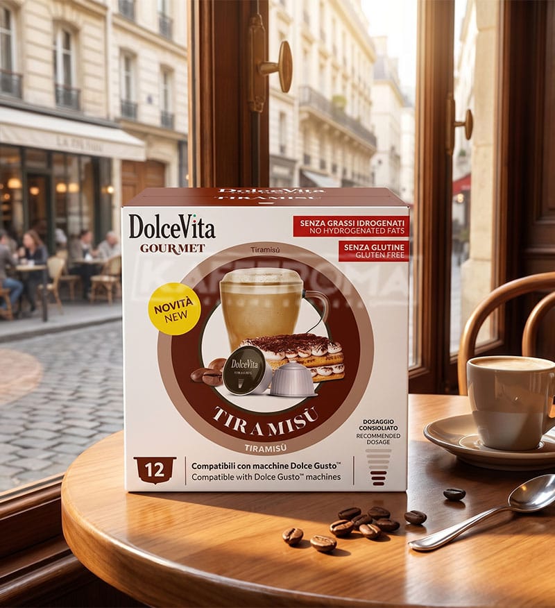 12 Capsule DolceVita Tiramisu - Compatibile Dolce Gusto 12 Capsule DolceVita Tiramisu - Compatibile Dolce Gusto