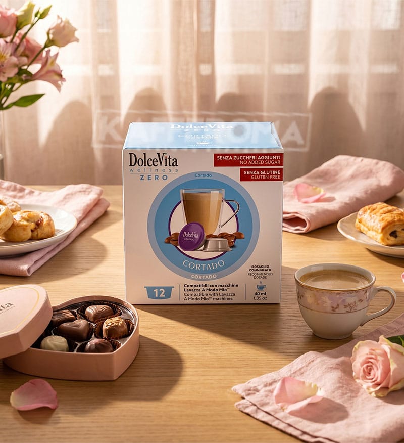 12 Capsule DolceVita Cortado - Compatibile A Modo Mio 12 Capsule DolceVita Cortado - Compatibile A Modo Mio