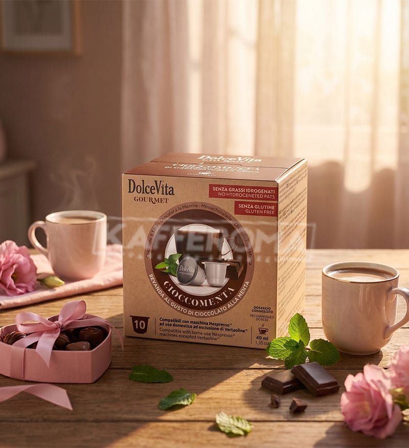 10 Capsule DolceVita Cioccomenta - Compatibile Nespresso 10 Capsule DolceVita Cioccomenta - Compatibile Nespresso