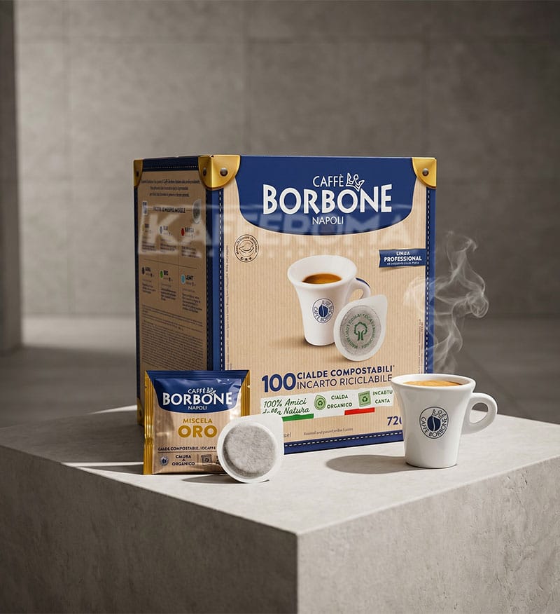 100 Paduri Biodegradabile Borbone Espresso Miscela Oro - Compatibile ESE44 100 Paduri Biodegradabile Borbone Espresso Miscela Oro - Compatibile ESE44