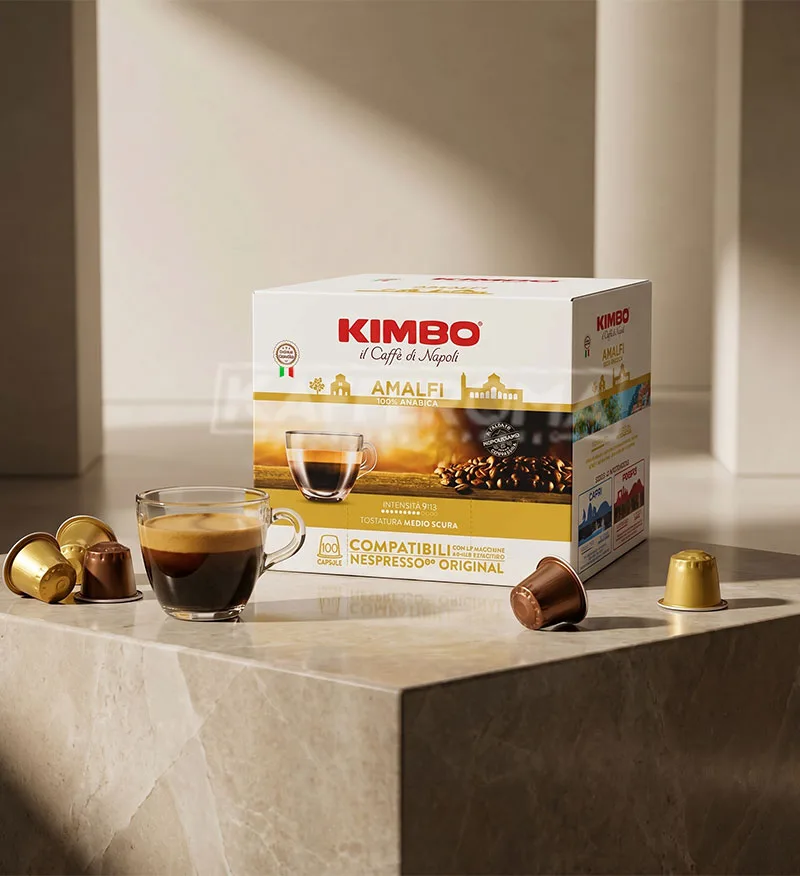100 Capsule Kimbo Amalfi - Compatibile Nespresso