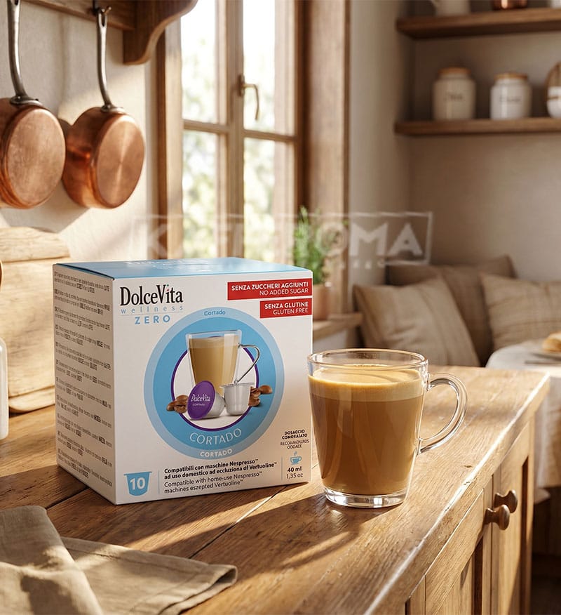 10 Capsule DolceVita Cortado - Compatibile Nespresso 10 Capsule DolceVita Cortado - Compatibile Nespresso