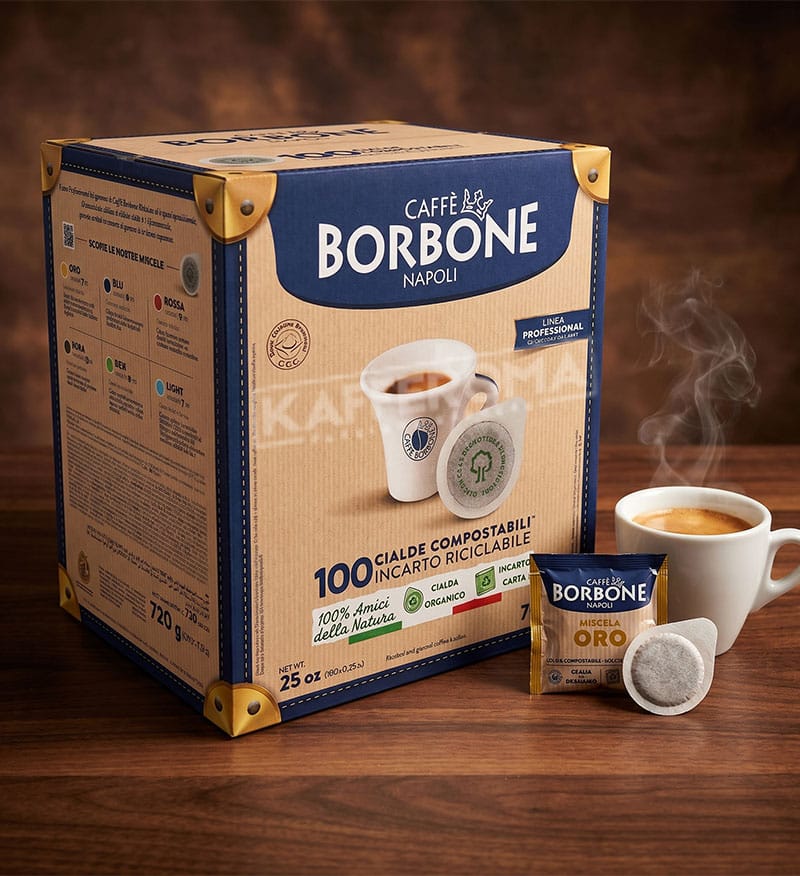 100 Paduri Biodegradabile Borbone Espresso Miscela Oro - Compatibile ESE44 100 Paduri Biodegradabile Borbone Espresso Miscela Oro - Compatibile ESE44