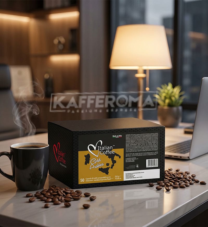 50 Capsule Italian Coffee Gold Arabica – Compatibile Espresso Point 50 Capsule Italian Coffee Gold Arabica – Compatibile Espresso Point