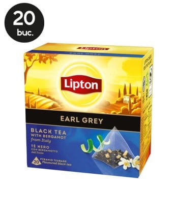 20 Plicuri Ceai Negru Earl Grey  - Lipton