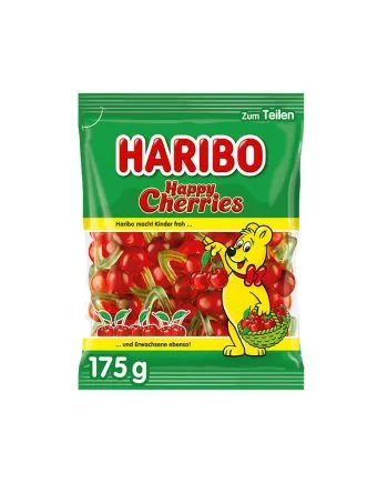 Bomboane Gumate Haribo Happy Cherries 175gr. Bomboane Gumate Haribo Happy Cherries 175gr.