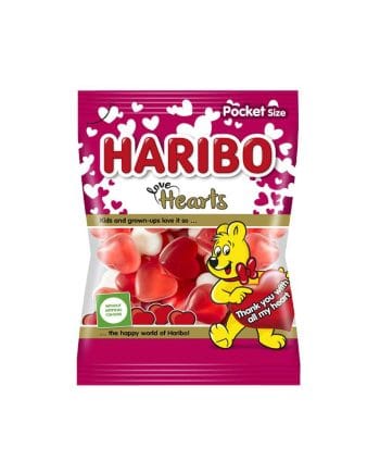 Bomboane Gumate Haribo Love-Hearts 100gr.