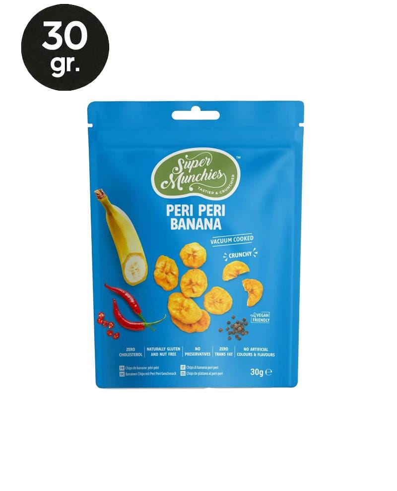 Chipsuri de Banane cu Piri Piri - Super Munchies Chipsuri de Banane cu Piri Piri - Super Munchies