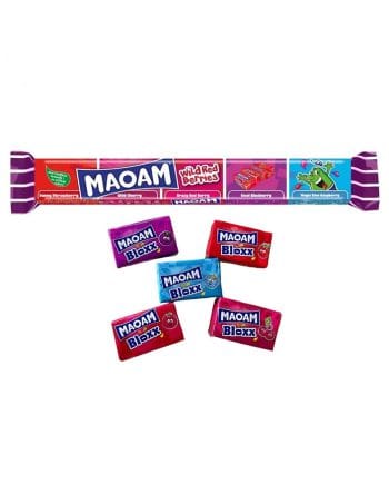 Caramele Gumate Maoam Bloxx Wild Red Berries 110gr
