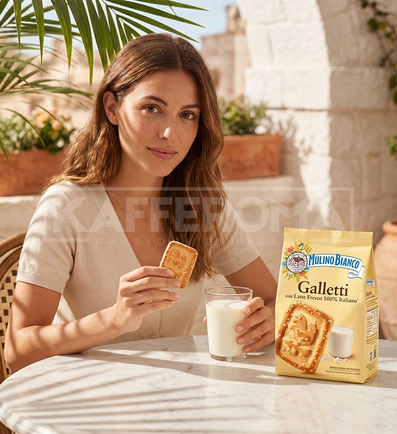 Biscuiți Mulino Bianco Galetti con Latte Fresco 350gr. Biscuiți Mulino Bianco Galetti con Latte Fresco 350gr.