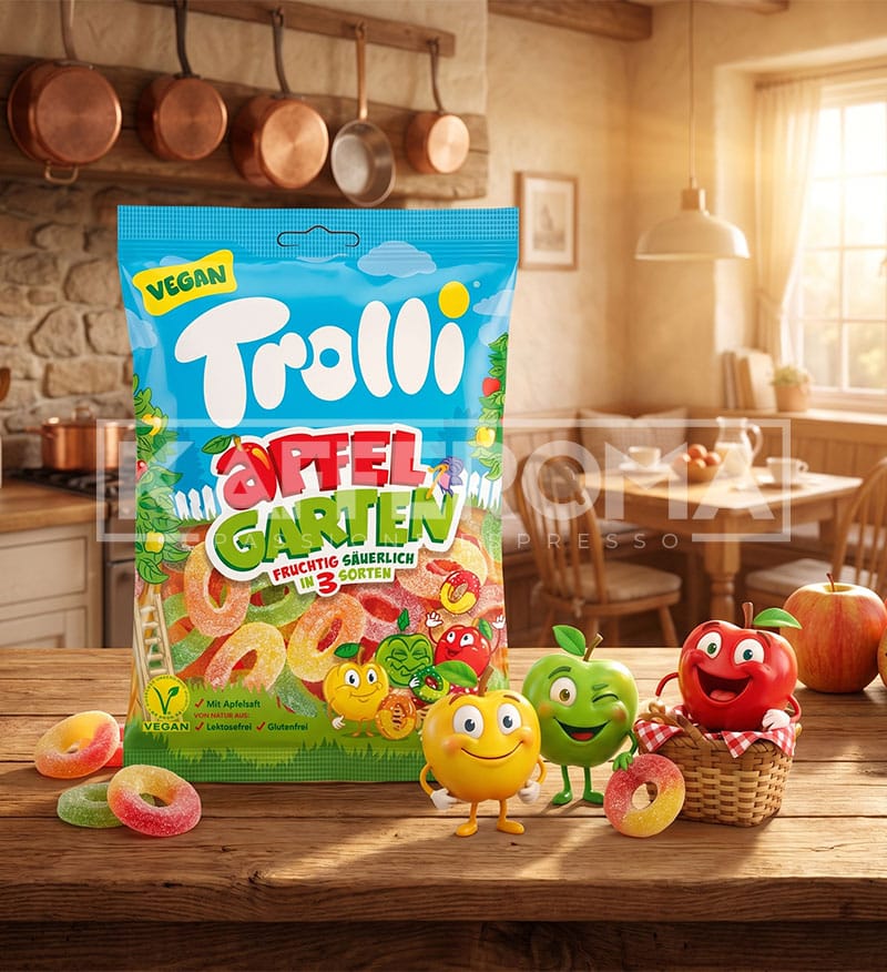 Bomboane Gumate Trolli Apfel Garten 150gr. Bomboane Gumate Trolli Apfel Garten 150gr.