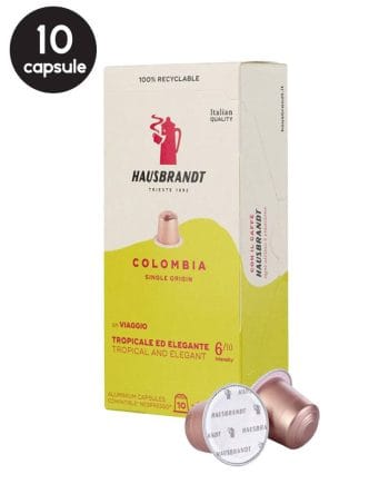 10 Capsule Aluminiu Hausbrandt Colombia - Compatibile Nespresso