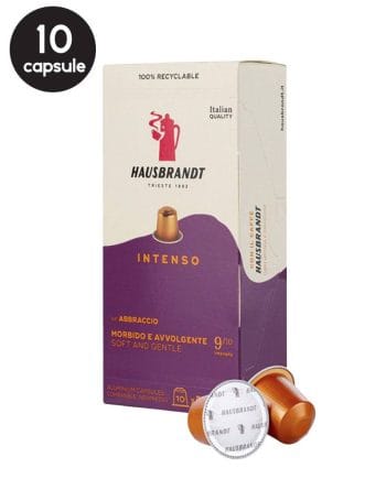 10 Capsule Aluminiu Hausbrandt Intenso - Compatibile Nespresso