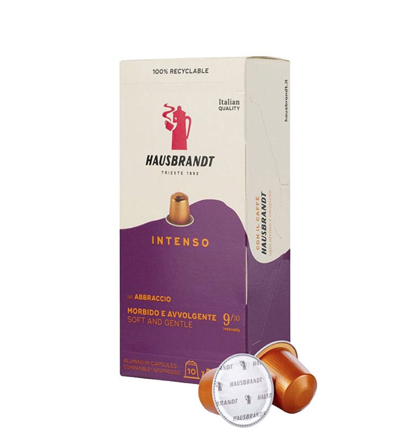 10 Capsule Aluminiu Hausbrandt Intenso - Compatibile Nespresso 10 Capsule Aluminiu Hausbrandt Intenso - Compatibile Nespresso