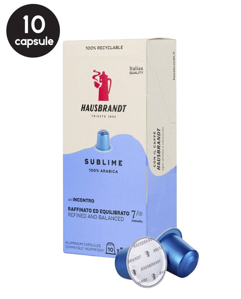 10 Capsule Aluminiu Hausbrandt Sublime - Compatibile Nespresso 10 Capsule Aluminiu Hausbrandt Sublime - Compatibile Nespresso