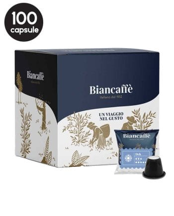 100 Capsule Biancaffe Dek – Compatibile Nespresso 100 Capsule Biancaffe Dek – Compatibile Nespresso