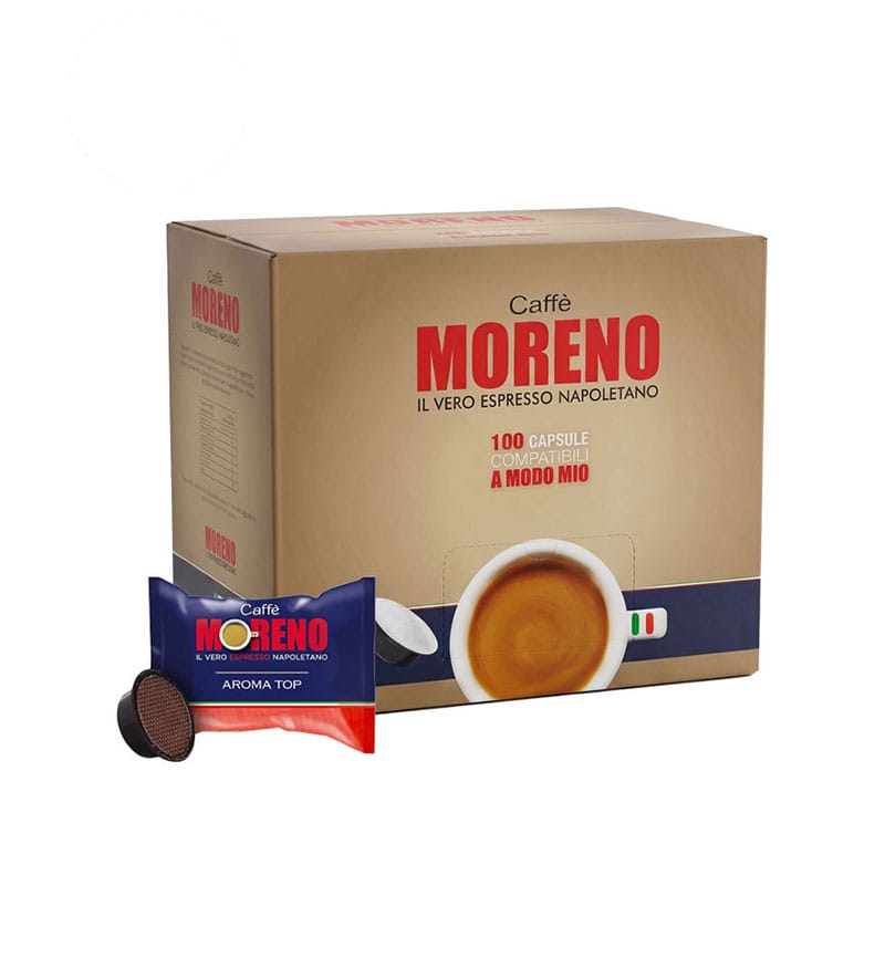 100 Capsule Caffe Moreno Aroma Top – Compatibile A Modo Mio 100 Capsule Caffe Moreno Aroma Top – Compatibile A Modo Mio
