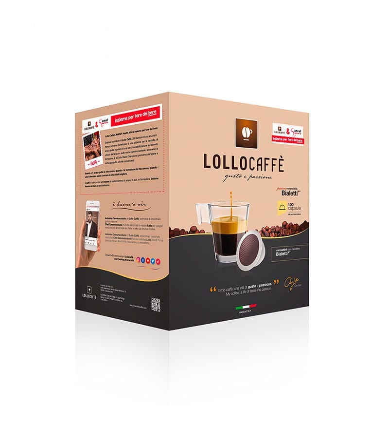 100 Capsule Lollo Caffe Espresso Argento – Compatibile Bialetti Mokespresso 100 Capsule Lollo Caffe Espresso Argento – Compatibile Bialetti Mokespresso